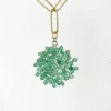 MEDALLÓN JADE FACETADO COLOR VERDE AQUA