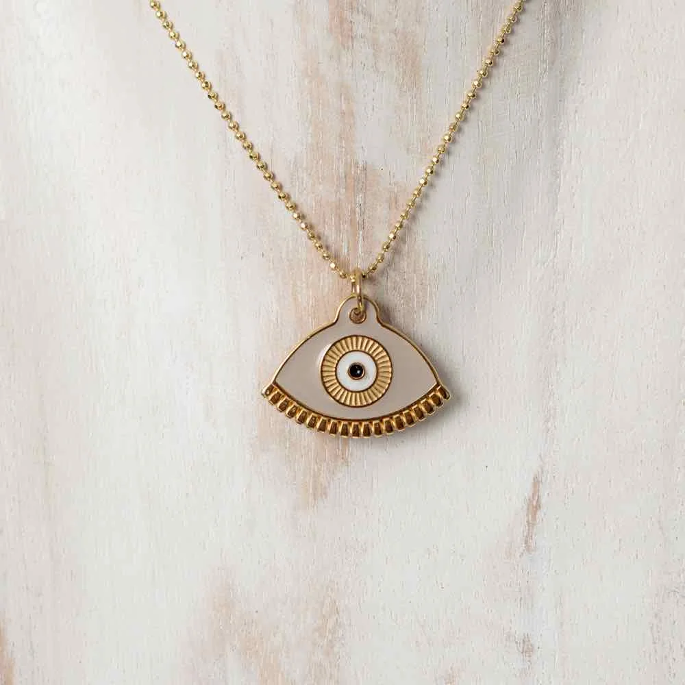Gargantilla colgante ojo étnico